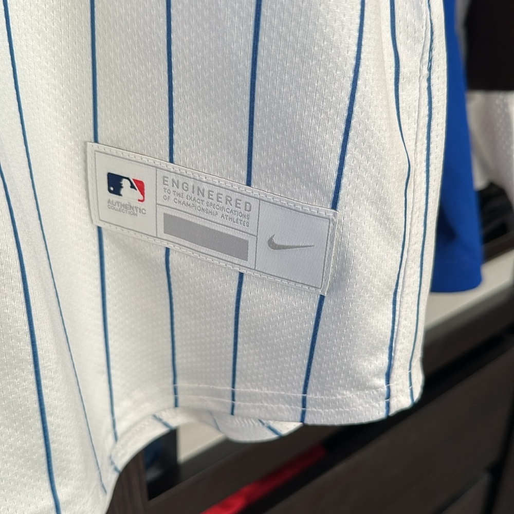 Dansby Swanson Chicago Cubs Nike Home Elite Player Jersey - White - Picture 4 of 7